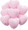 AFTERLOON® Biodegradable Balloons 24 pcs Pastel Pink 10 Inch Heart Shaped by AFTERLOON%C2%AE