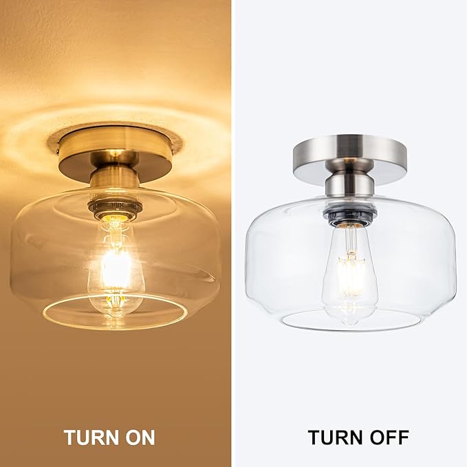 Semi Flush Mount Ceiling Light Fixture - Image 9