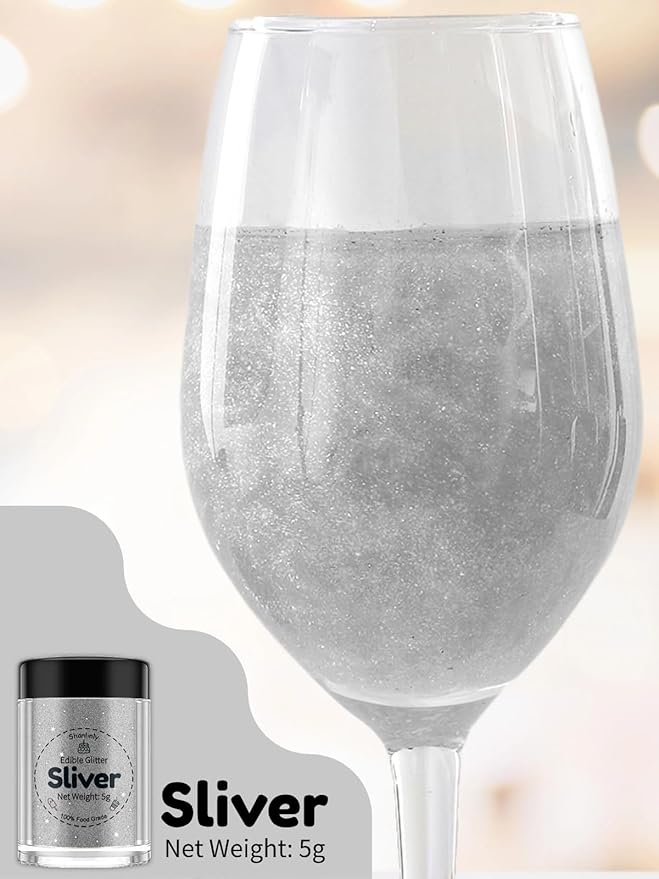 Shanlinly Silver Edible Glitter - Image 4