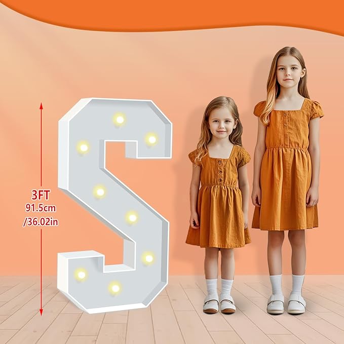 Marquee Light Up Letter S, Light Up Letters Art Craft Kit - Image 2