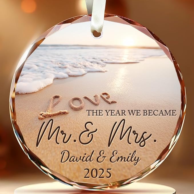 Personalized Wedding Christmas Ornaments by TOBYOVU