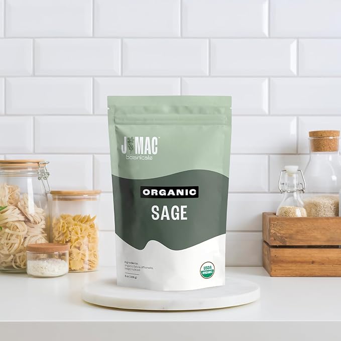 J Mac Botanicals, Organic Rubbed Sage, Certified USDA Organic, Dried Rubbed - Image 4