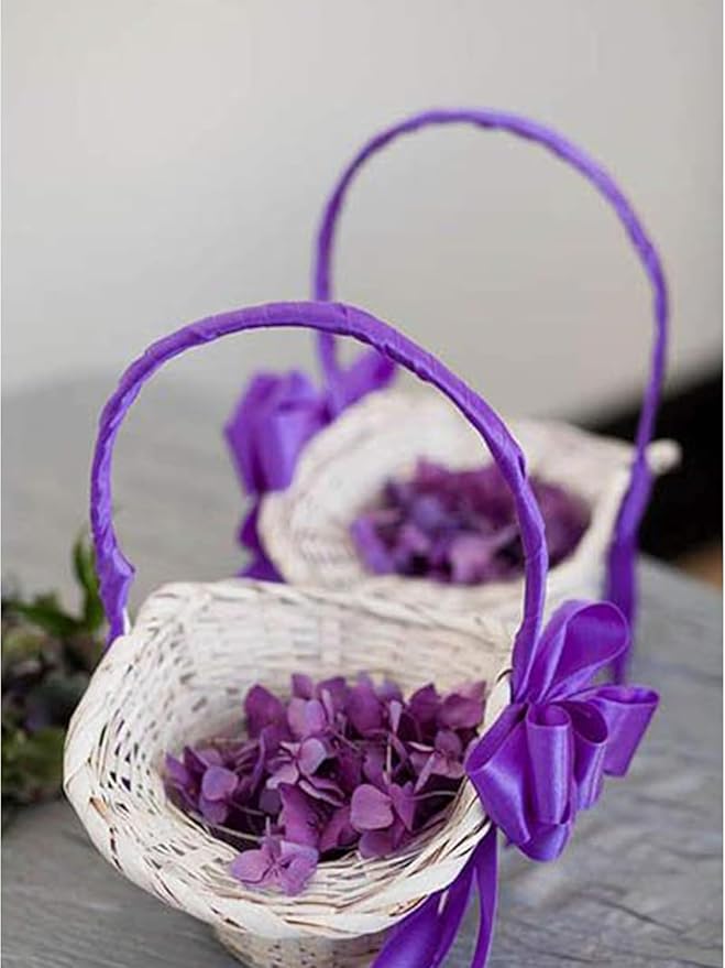 1 Inch Regal Purple Satin Ribbon 50 Yards Solid Fabric Ribbons - Image 5