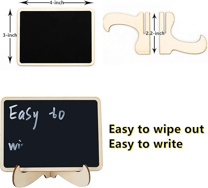20 Pcs Mini Chalkboard Signs - Image 4