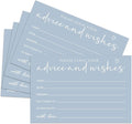 25 Advice and Wishes Cards, Minimalism Blue Fill-In Advice Cards by ZSHFMY