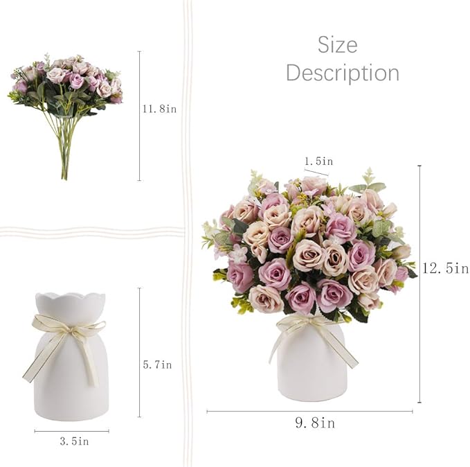 LESING Artificial Silk Rose - Image 3