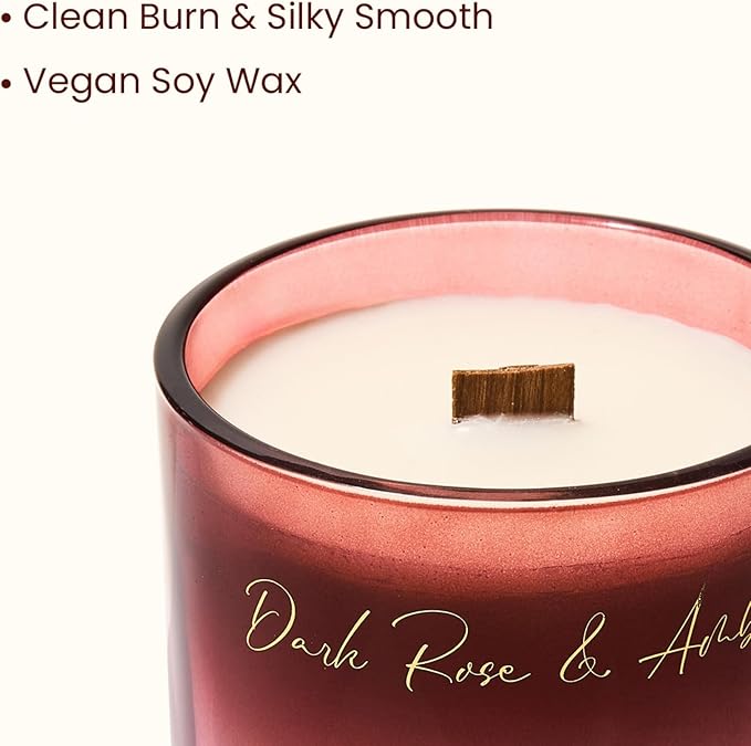 M&SENSE 9.88oz Natural Soy Wax Jar Candle - Image 4