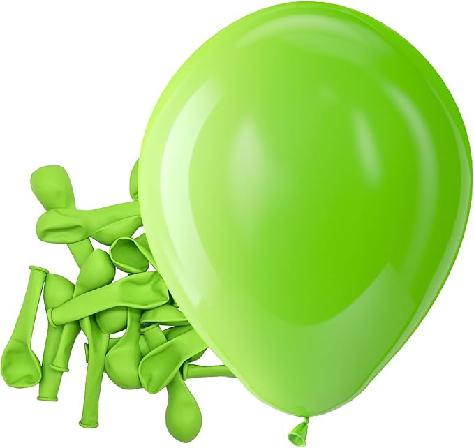 Bezente Lime Green Latex Party Balloons by Bezente
