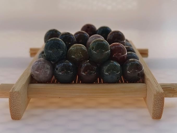 Stone Beads 8mm 100pcs Indian Agate Beads Round Loose Gemstones Beads - Image 2