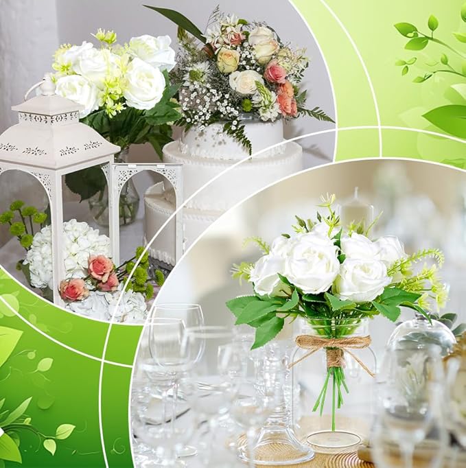6 Set Centerpiece Table Decorations Mason Jar Table Centerpiece - Image 5