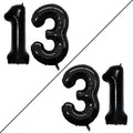 GOER Number 13 Balloons for 13th Birthday Sweet 13 Party Decorations, 42 Inch by GOER