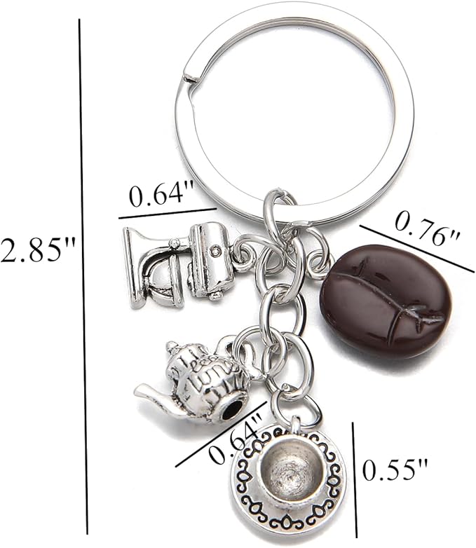 PHAETON 20PCS Coffee Bean Keychain - Image 2
