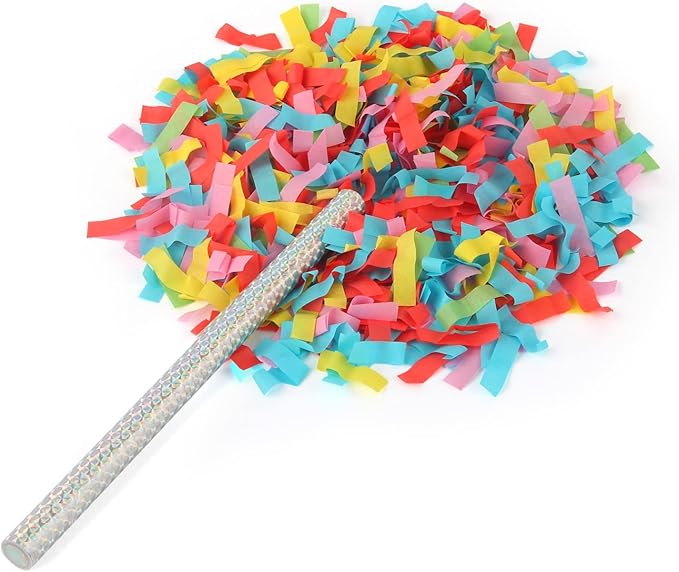 BATTIFE 21Pack Confetti Wands, Colorful Confetti Shoots Poppers, Tissue Paper - Image 7