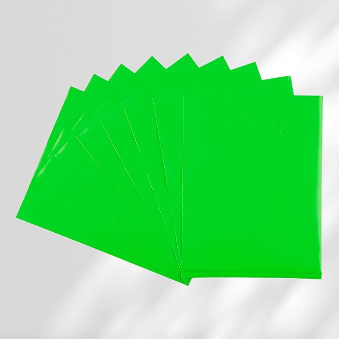 Green 100 PCS Small Gift Bags, Treat Retail Pouches - Image 2