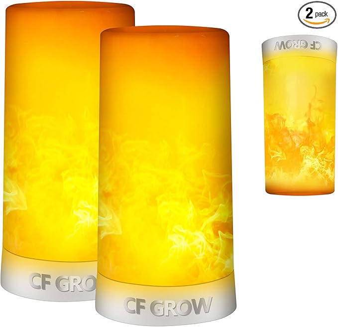 LED Flame Light, Flame lamp Candles Fire Lanterns Outdoor Hanging Lamps by CFGROW