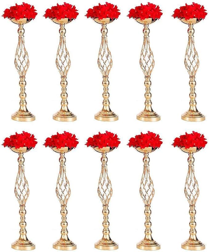 Wedding Centerpieces for Reception Tables, Twist Candleholder Stands, Flower by LoveCat