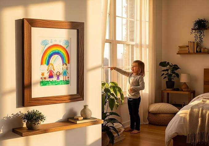Kids Art Frames 8.5x11, Front Opening Artwork Display Frame - Image 4