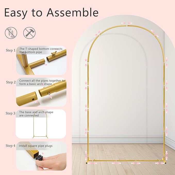 U+U 7.2FT, 6FT Arch Backdrop Stand - Image 3