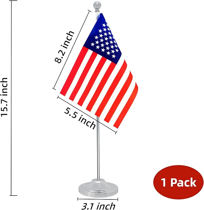 America USA Desk Flag, American Table Office Flag - Image 2