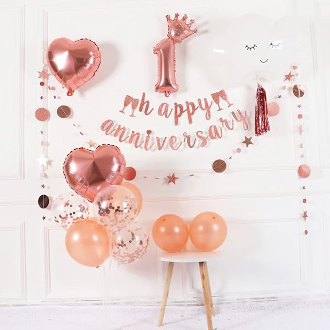 Rose Gold Balloon Stand Centerpiece Table Decorations - Image 4
