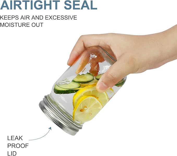 CycleMore 20 Pcs 12oz Glass Mason Jars - Image 3