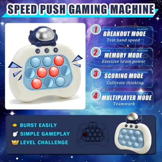 Quick Push Bubble Game, Pop Bubble Fidget Toy - Image 4