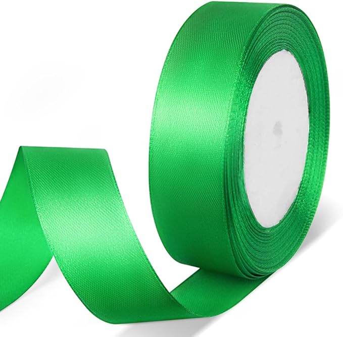 1" x 25 Yards Satin Ribbon, Floral Bouquets, Wedding Party Decorations by Quhora