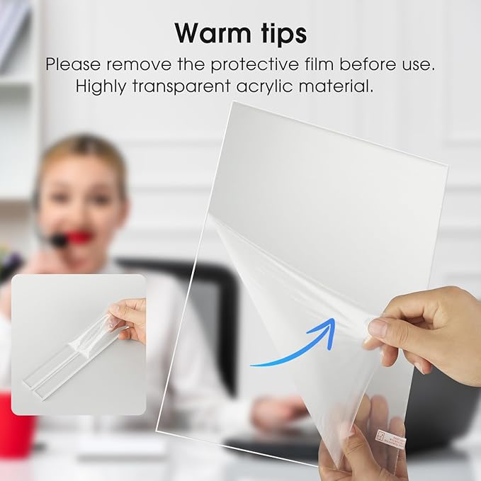 MaxGear Acrylic Sign Holder 8.5 X 11 Inches 1 Pack, Double Sided Plastic - Image 2