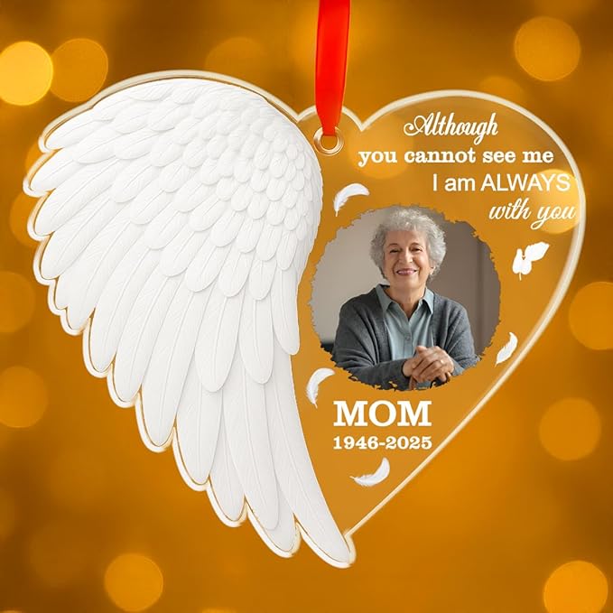 Personalized Memorial Glass Ornament 2025 – I Am Always by Unknown