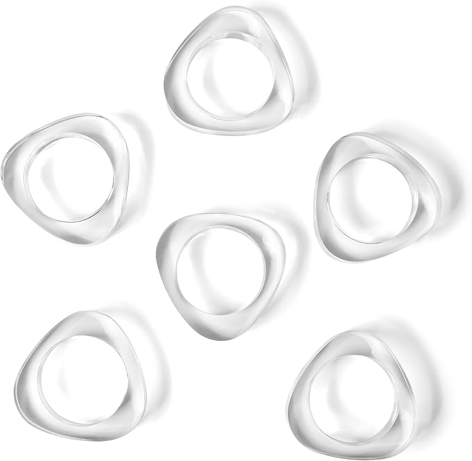Clear Acrylic Napkin Rings - Image 5