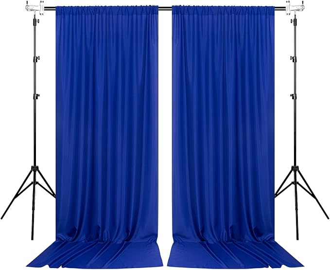 10ft x 10ft Royal Blue Backdrop Curtains - Image 8