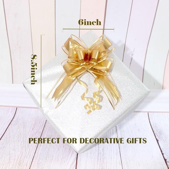 WEWILUCK Bows for Gift Wrapping, Gift Baskets, Large Bow for Birthdays - Image 2
