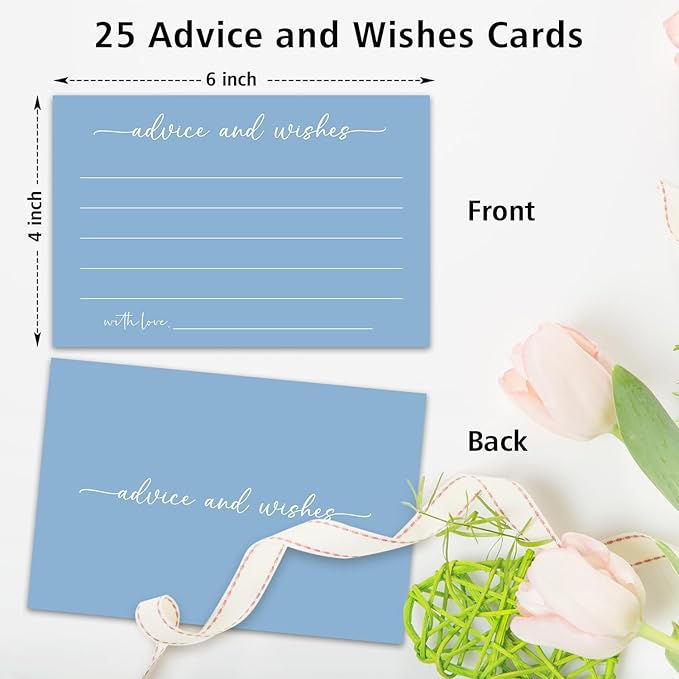 Bule Advice and Wishes Card, Advice Cards - Image 2