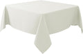 Biscaynebay Textured Fabric Square Tablecloths 70x70 Inches, Ivory Water by Biscaynebay