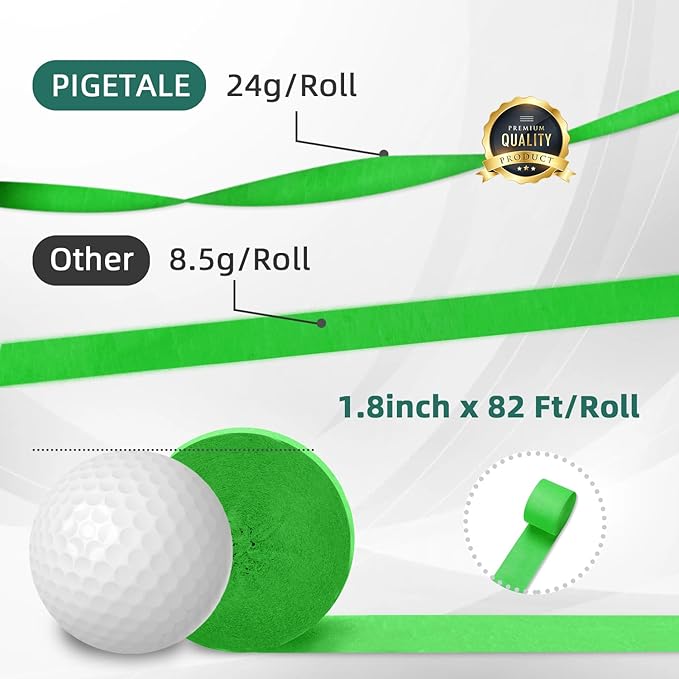 8 Pack Green White Crepe Paper Streamers Rolls, 656ft Party Streamers - Image 4