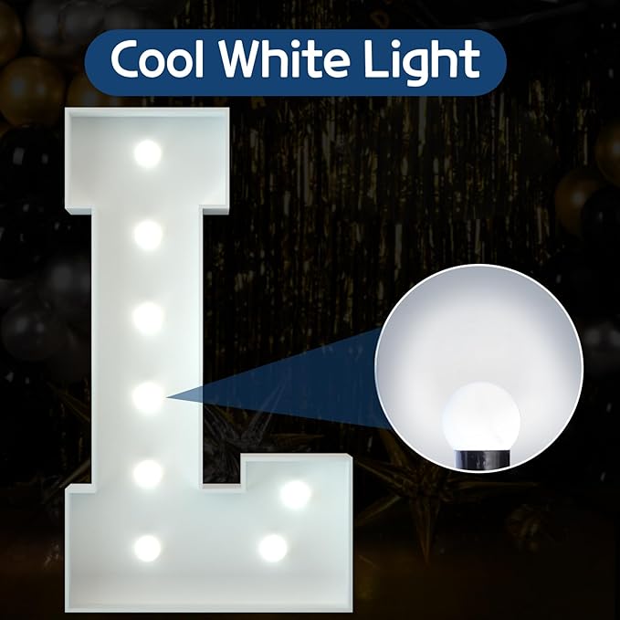 Marquee Letters 3 Feet Tall Large Light Up Letters Baby Shower Decorations - Image 2