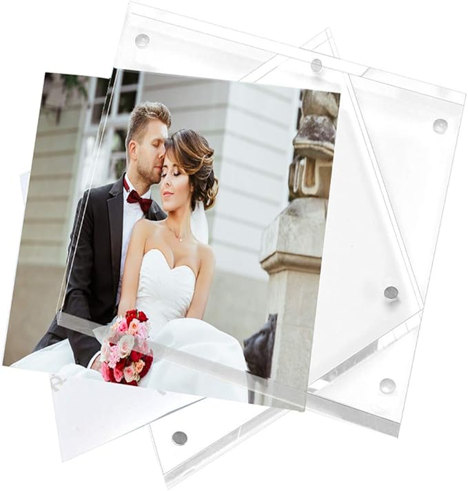 Magicool Premium Acrylic Photo Frame- Magnet Photo Frame -Double Sied Thick - Image 2