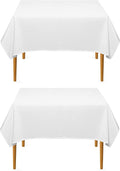 Pomp Pure White 70" x 70" Poplin Polyester Tablecloth | Wrinkle + Stain by POMP