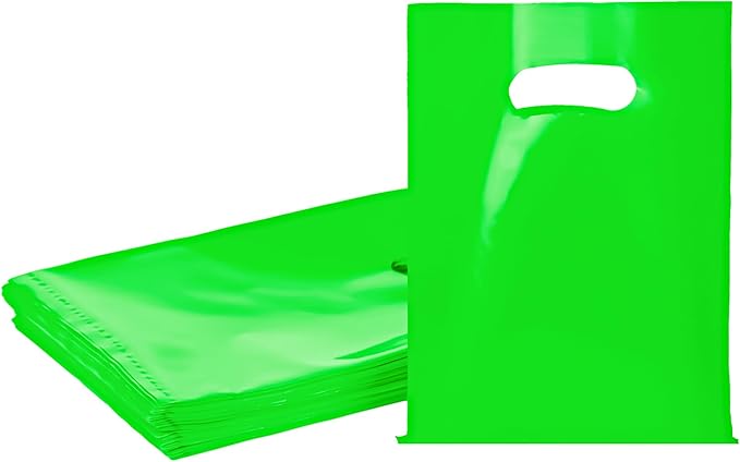 Green 100 PCS Small Gift Bags, Treat Retail Pouches by VieFantaisie