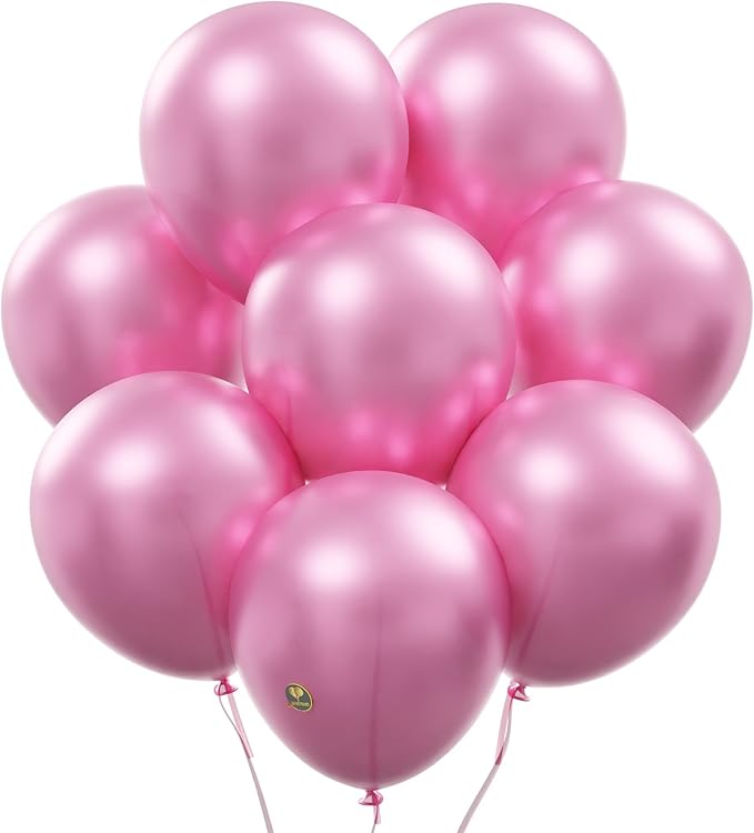 AFTERLOON® Biodegradable Balloons 24 pcs Pearlized Light Pink 10 Inch, by AFTERLOON%C2%AE