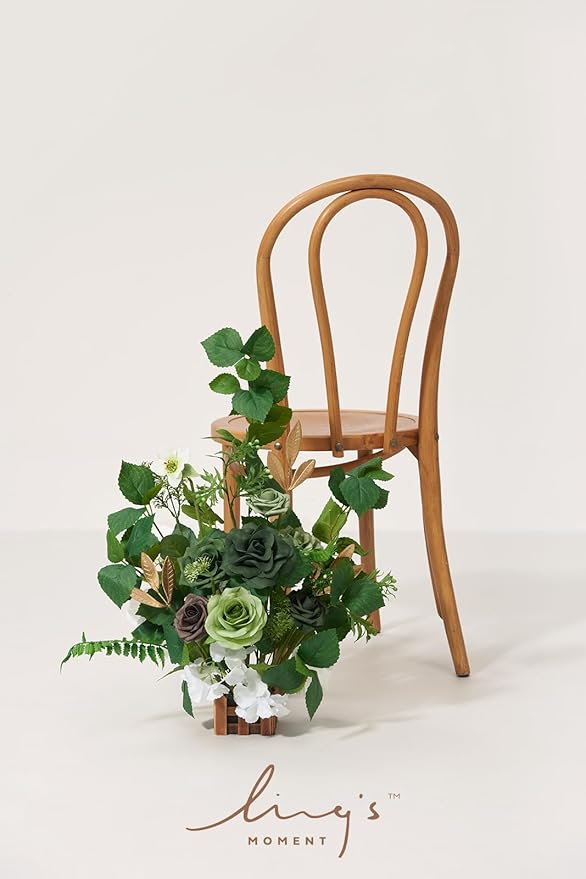 Ling's Moment 17.5" Tall Standing Artificial Flowers Arrangements 4pcs Fall - Image 8