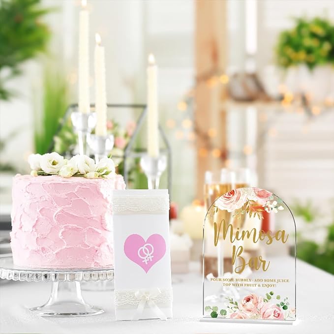 Acrylic Wedding Signs, Bridal Shower Decorations, Mimosa Bar Signs - Image 6