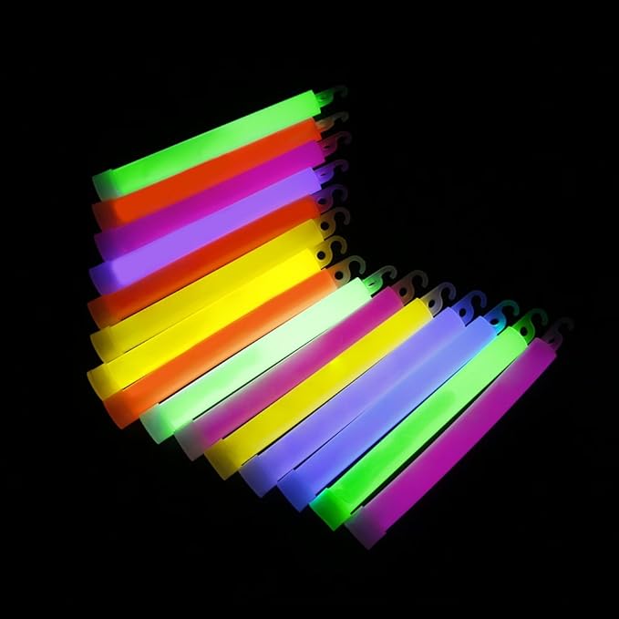 novelinks 25 Pcs 6'' Premium Glow Sticks Bulk - Image 5