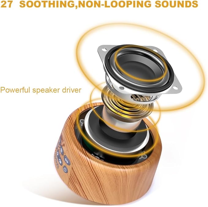 DOUNI White Noise Machine with 27 Soothing Sounds Timer, Adjustable Volume - Image 3
