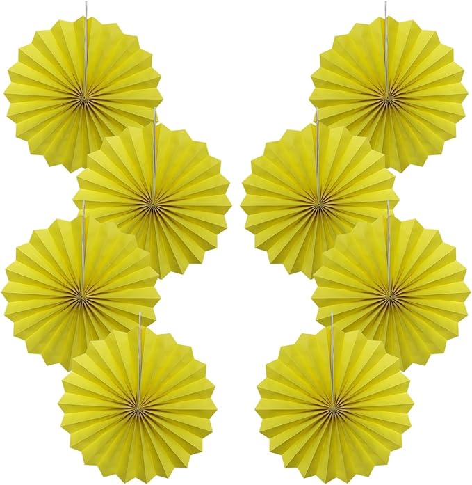 Yellow Party Decorations, Paper Decorations by BARTHEW