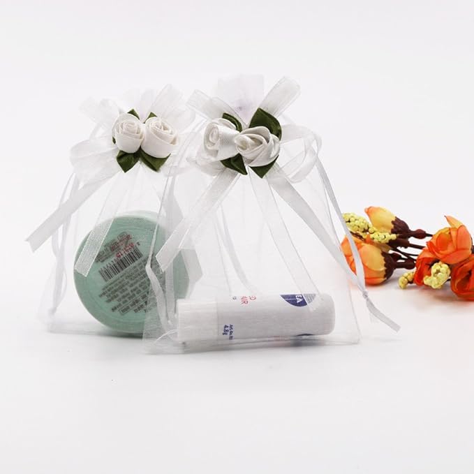 SumDirect Rose Organza Gift Bags - Image 5