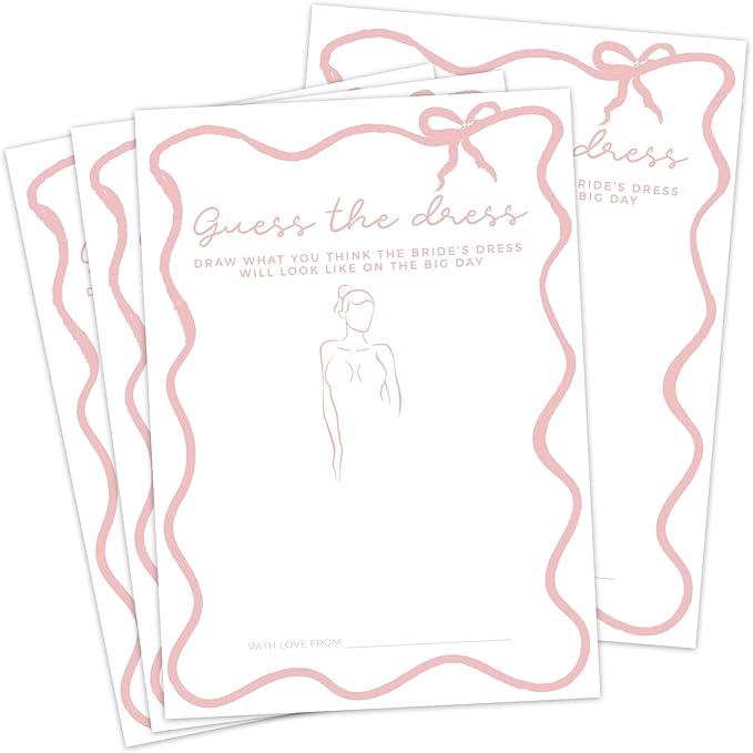 DEEKA 30 PCS Bridal Shower Games Card by DEEKA