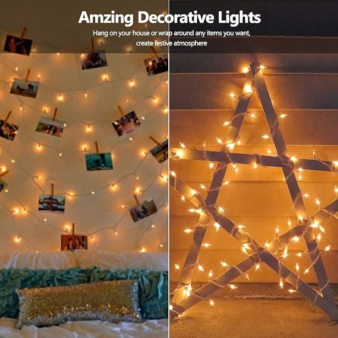 PhilzOps Christmas String Lights, 69.6ft 300Ct White Christmas Tree Lights - Image 2