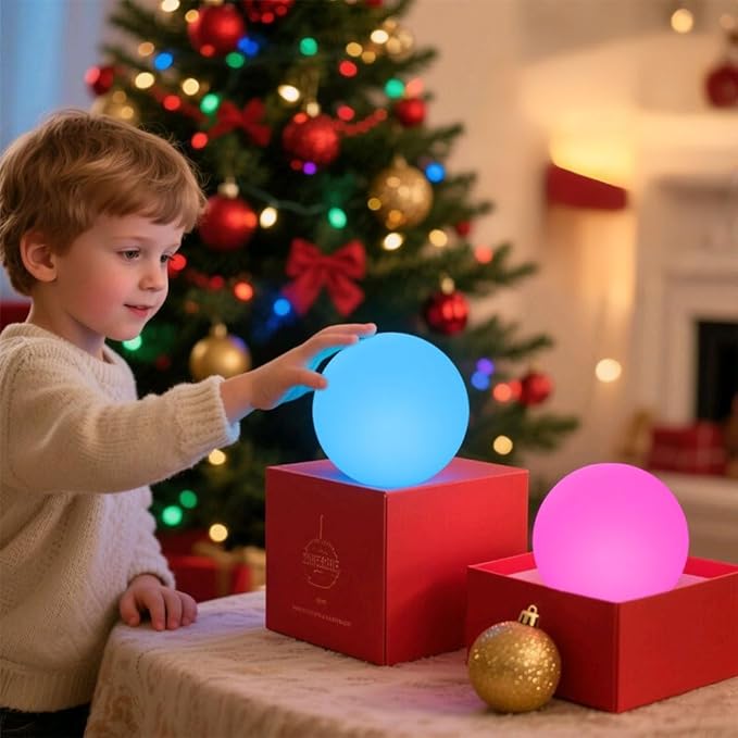 6-in Cordless LED Globe Orb Light - Image 6
