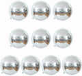 10 pcs Silver 4D balloon, 10 inch Foil Mylar Sphere Balloon by Beishida